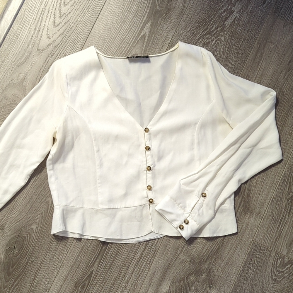 ZARA | Peplum Blouse
